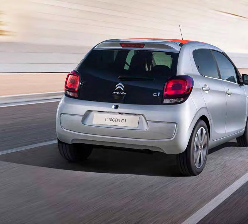 CITROËN C1 je poháněný inovativními motory s emisemi CO 2 od 95 g/km.
