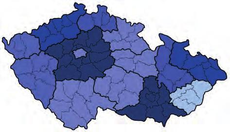vyobrazení odhalených řidičů pod vlivem JNL v rámci jednotlivých krajů v letech 2010 2017 (Zdroj: ŘSDP) Od roku 2006 do současnosti ušla Policie ČR dlouhou cestu.