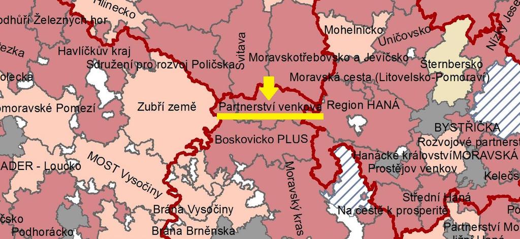 Charakteristika u zemí Území MAS Partnerství venkova, z. s. se rozkládá v severní části okresu Blansko, který je nejseverněji položeným okresem Jihomoravského kraje.