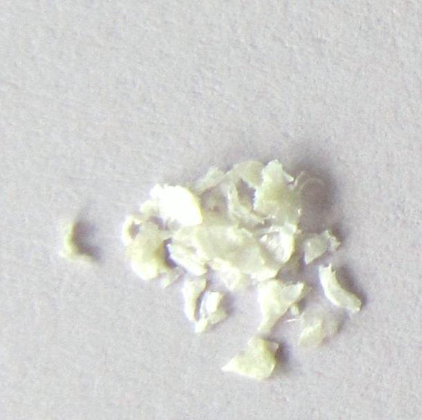 4.4.5 DSC záznamy substance chitosanu při různých teplotách ohřevu a makroskopický vzhled Graf č.