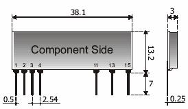 3. Popis součástek 3.1. RF Moduly a antény Pro tuto aplikaci jsem pro vysílací část zvolil RF modul firmy AUREL, typ TX-SAW 433/s-Z, který je znázorněn na Obr. 11).