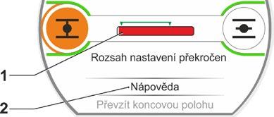 8: Nastavení centrálního kola 7 Uvedení do provozu 16.