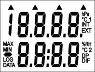 Provozní podmínky: Rozsah provozní teploty: přístroj -10 aţ +60 C sonda -30 aţ +105 C Rozsah provozní vlhkosti: přístroj 5 aţ 95 %RV (bez kondenzace), sonda 0 aţ 100 %RV Rozsah provozního tlaku: do