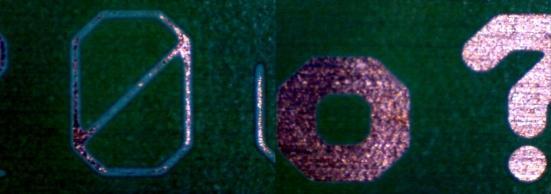 Po předúpravě: Obrázek 26 Font 1500 1500 H, 120μm, 350μm Obrázek 25