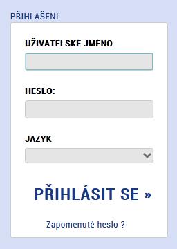 Uživatel může stiskem tlačítka ikony vlajky změnit jazyk a zvolit polskou či anglickou jazykovou mutaci, v rámci které bude do aplikace přistupovat. 1.2.
