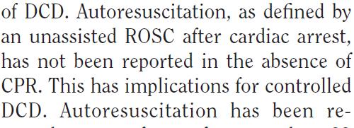 Autoresucitace po CPR se může objevit až do 7 min Nebyla