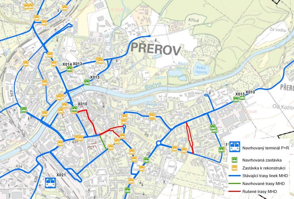 městu Přerov a jednak o vlastní území města, včetně obcí, kde veřejnou dopravu zabezpečuje městská autobusová doprava (MAD).