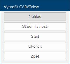 App CARAT view - Vytvoření vizualizace pomocí Raytracer KROK 3.