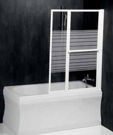 Olbia classic baths bílý nebo hliníkový rám white or aluminium frame 123 (67)