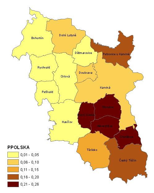 Pokud seskupíme klasifikace podle prvních 2 desetinných míst, dostaneme celkem 4 shluky (obr. 3). Je zřejmé, že pouze třídy č. 1 a 4 jsou spojité, třídy 2. a 3.