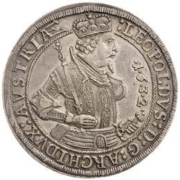 36 MINCE HABSBURSKÉ MONARCHIE Arc. Leopold (1607 1632) 296. Tolar 1626, Hall, Dav. 3337, 28,38 g, n.