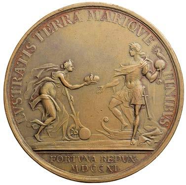 Medaile k narození syna Josefa II. 1741, Cu 43 mm, Mont.