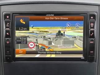 X800D-V447 Navigační systém pro Mercedes Vito (447) Multimediální stanice věnovaná Mercedes Mercedes Vito (447) Spolupráce s ovládacími prvky multifunkčního volantu a displeje Všechno montážní
