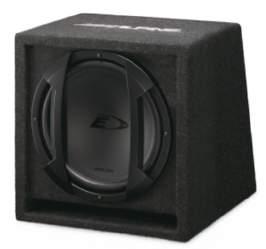 SBE-1244BR Subwoofer instalovaný v boxu s bassreflexovou ozvučnicí maximální výkon 650 W RMS výkon 200 W 12 palců (30 cm) Typ E subwoofer impedance 4 ohm Frekvenční rozsah 30Hz - 500Hz vyšívané logo