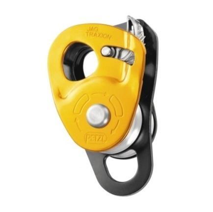 Petzl Jag Traction Dvojitá kladka s blokantem, navržená pro vytvoření kladkostroje v kombinaci s Jag kladkou.