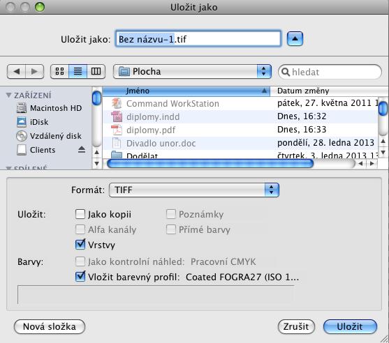 Soubor - Uložit (File Save) Ctrl + S Soubor Uložit