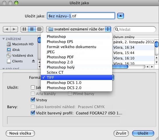 prvním způsobu ukládání dojde okamžitě k automatickému