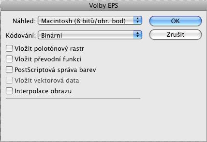 V poli Format můžeme vybrat z bohaté nabídky