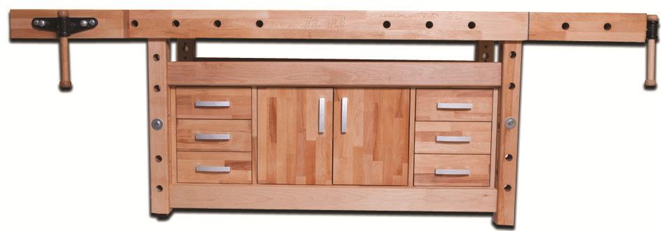 Dřevěné plochy hoblice jsou olejovány a leštěny. Na hoblici je možno namontovat příčné vřeteno typu QUICK Bench 11Q, viz příslušenství hoblic. Na přání je možno vyfrézovat žlab pro odkládání nářadí.