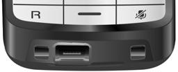 gigaset.com. Hlasitost headsetu odpovídá nastavení hlasitosti sluchátka. Připojení datového kabelu USB Přípojka Mini USB se nachází na spodní straně sluchátka Gigaset.