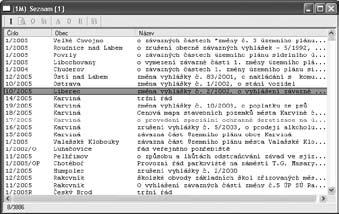 4 SEZNAM NALEZENÝCH PŘEDPISŮ MODUL MUNI 4 