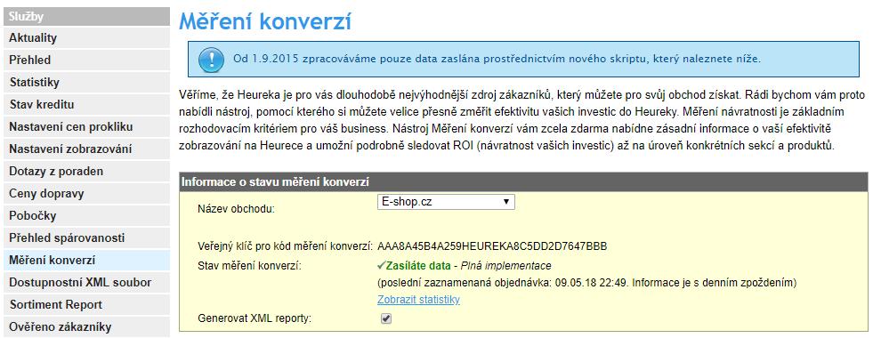 14. Mám zapnuté měření konverzí Měření konverzí slouží pro statistiky, aby bylo lépe poznat, jak vám funguje inzerce.