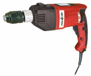 /min 1050 W 2,3 kg 230 V / 50 Hz Vrtačka HB 1 E v -MAX 917201 Nastavení kroutícího momentu žádné dodatečné páce, nepřetažení při šroubování.