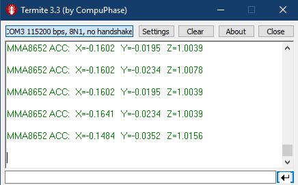 Programování mikroprocesorového modulu pro výuku fyziky 5.5 Odlišnosti pro STM32F042 Ve druhém kitu využívám pinů P A_4, P A_5, P A_6. O chybě měření se zde dá říci, že roste s velikostí napětí.