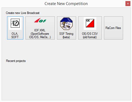 3. Pro OE (Krämer) je potřeba použít IOF XML možnost, pro OB2000 zase RaCom Files. My se budeme věnovat OB2000, tedy RaCom Files. 4.