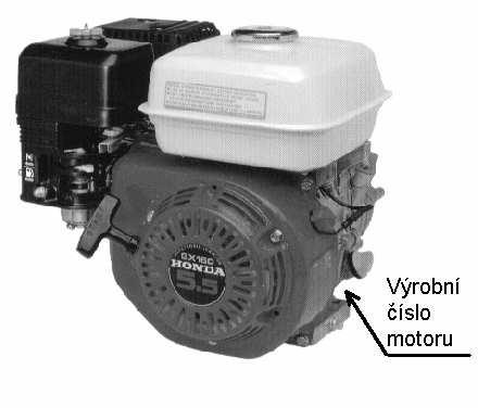 vždy uvádět přesné typové označení Vašeho stroje a jeho výrobní číslo.