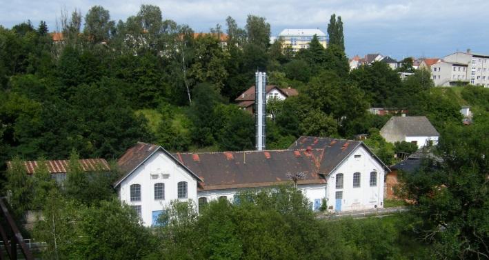 Obrázek 5: Elektrárna Tábor, z níž se trať původně