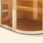modelových variant až7 let ZÁRUKA FINSKÁ SAUNA PARIMA 4 Rozměry 170 x 231 x 198 cm > Elegantní rodinný model > Kabina ze dřeva severského smrku > 2