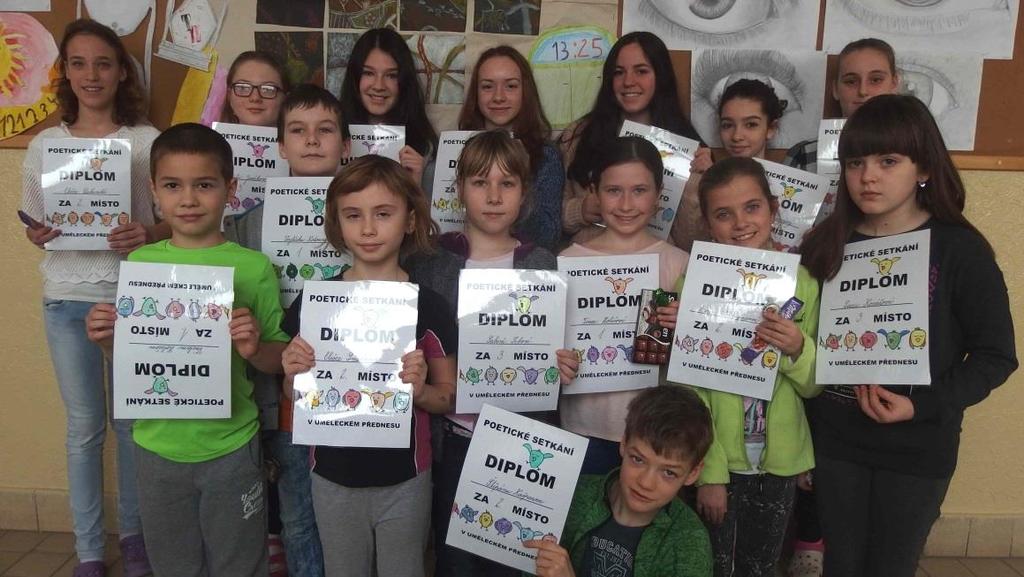 V líbeznické škole proběhla začátkem února tradiční recitační soutěž Poetické setkání. Porota si vyslechla třicet krásných textů, které děti přednesly s citem a originálním přístupem.