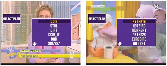Satelitní pásmo: ASTRA 19,, HOTBIRD, HISPASAT, SIM.4008, SIM 4009, ASTRA 28, EUROBIRD, NILESAT, ARABSAT, TURKSAT, EURASISAT, AMAZONAS, SIRIUS 5, THOR 1W, BADR 26.