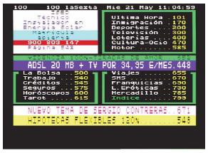 Obr. 49 Teletext Opakovaným stiskem této volby se vrátíte k zobrazení TV obrazu. Funkce teletextu je dostupná pouze v režimech TV, MPEG a COMBO. 3.3.3.2.