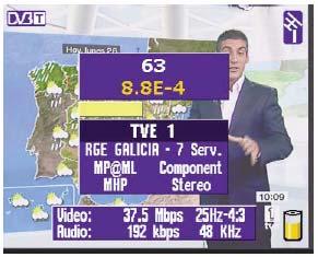 3.3.3.2.2.1.3.MPEG Stiskem této volby zapnete MPEG dekodér. Zobrazí se zpráva INITIATING MPEG, TUNING MPEG a následně, v průběhu hledání programů, zpráva SEARCHING SERV.