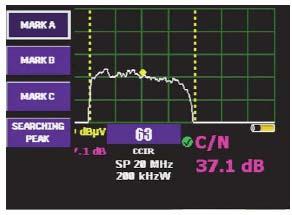 82 Nastavení šířky kanálu Volba AUTO nastaví šířku kanálu dle zvoleného kanálového plánu. 3.3.4.3.3. IDENTIFIKACE SATELITU (pouze v satelitním pásmu) Funkce umožňuje identifikaci satelitní pozice.