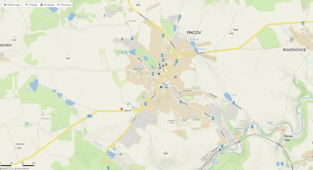 3.2 Trasa a obsluhované zastávky autobusové linky Pomocí Saatyho metody byla v podkapitole 2.2 vybrána nejvhodnější trasa linky.