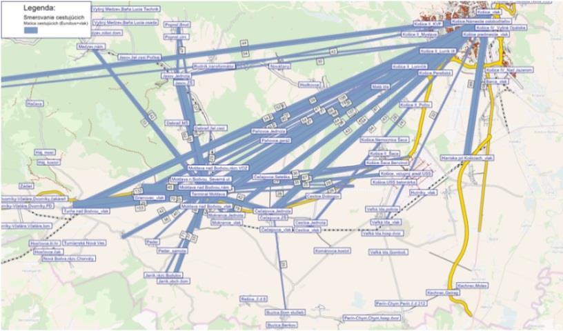 Obrázky 1 a 2 zobrazujú výňatky zo štúdií, ktoré zadal k spracovaniu Úrad Košického samosprávneho kraja.
