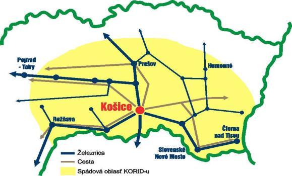 dopravnej obsluhy mesta Košice s napojením na regióny východného Slovenska pri rešpektovaní ekonomicky hospodárnej realizácie. 1.