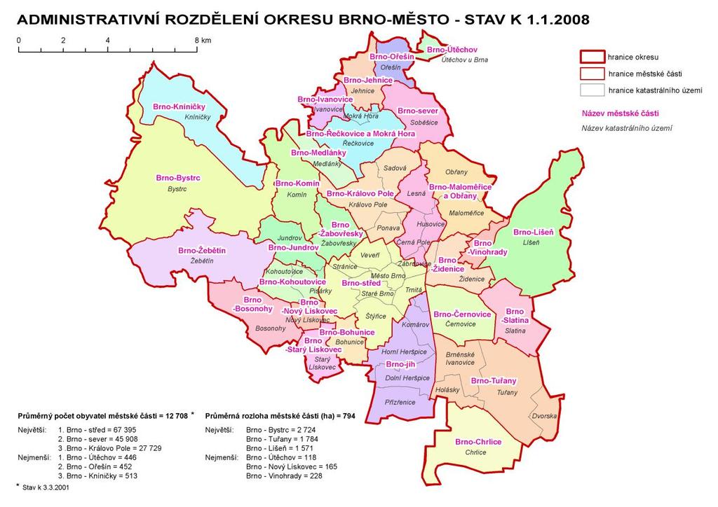 VUT v Brně, Ústav soudního inženýrství 20 Charakteristika území: Brno se rozkládá na ploše 230 km 2. Je chráněno a obklopeno okolními kopci Drahanské a Českomoravské vrchoviny.