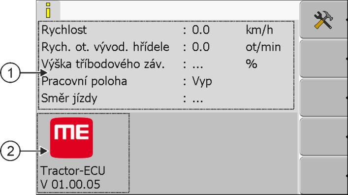 Aplikace Tractor-ECU Přidání profilu vozidla 8 8 Aplikace Tractor-ECU Aplikace Tractor-ECU shrnuje na terminálu všechny informace o vozidle, ve kterém je osazen terminál.