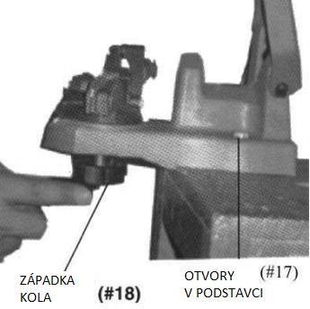 MONTÁŽ (VÝMĚNA) KOTOUČE: a) Odšroubujte