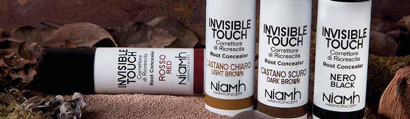 NIAMH = ŠPIČKOVÁ TECHNOLOGIE A EXKLUZIVNÍ AKTIVNÍ SLOŽKY 12214 Invisible Touch Root Concealer Blond světlý blond VÝRAZNÉ KRYTÍ ODROSTŮ Novinka 1215 Invisible