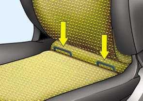 Zásady platné pro nafukovací vak spolujezdce U vozidla vybaveného ovladačem pro neutralizaci vaku: jestliže na přední sedadlo upevníte dětskou sedačku (vždy zády ke směru jízdy), neutralizujte