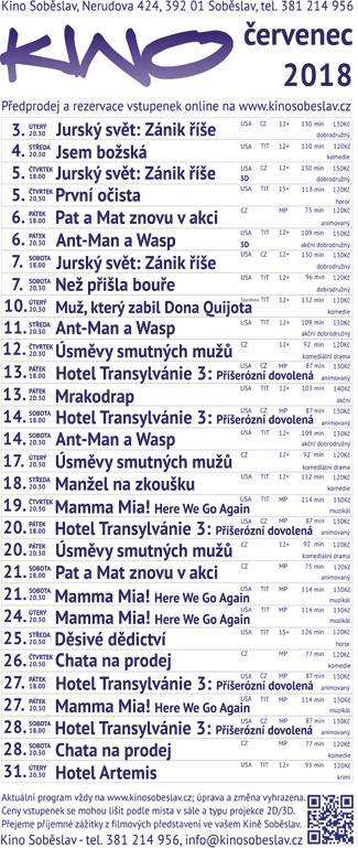 červenec 2018 13 24. MEZINÁRODNÍ FESTIVAL DECHOVÝCH HUDEB Kubešova Soběslav 2018 21. 7.