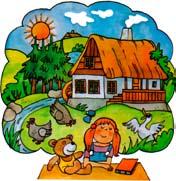 Lucinka je holčička, která je na prázdninách u dědečka ve mlýně. Má s sebou i Ctirada a Šárku, to jsou její želvičky.