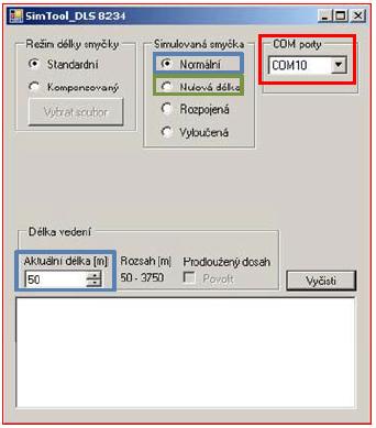 c) Spusťte program SimTool_DLS8234 obrázek A.14., ikonu naleznete na ploše PC1 s označením VDSL_SimTool_DLS8234.