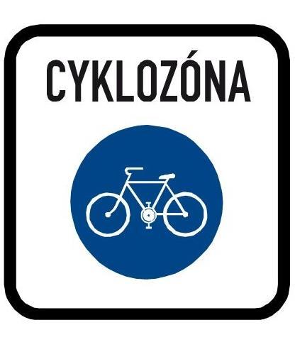 Cyklistické zóny Ze zákona V cyklistické zóně smějí cyklisté užívat vozovku v celé její šířce.