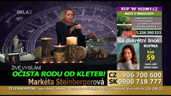 Záznam č. 28 Program: RELAX Datum: 17. 3. 2018 Čas: 12:30 14:45 hod Obsah: Pořadem provází vědma Markéta Steinbergerová.